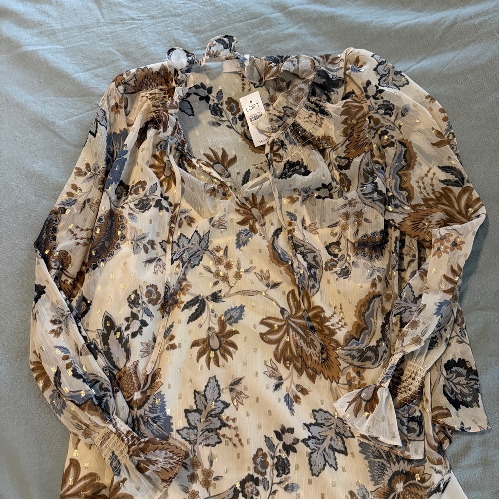 Elegant Floral Women's Casual Shirt